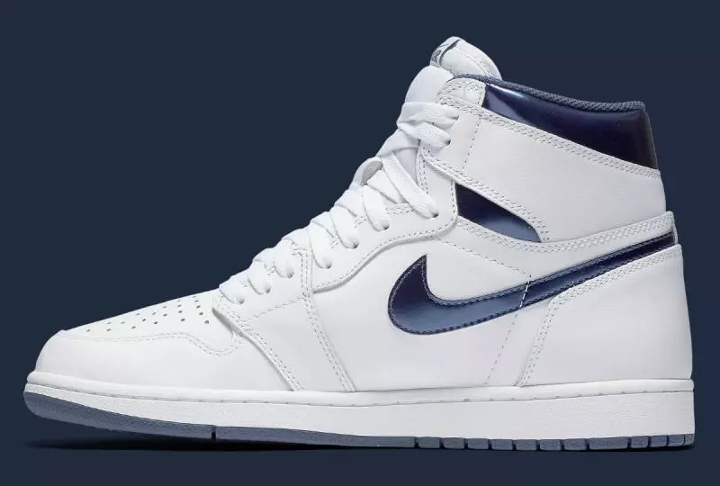 Air Jordan 1 Retro High OG Blanco Metálico Armada