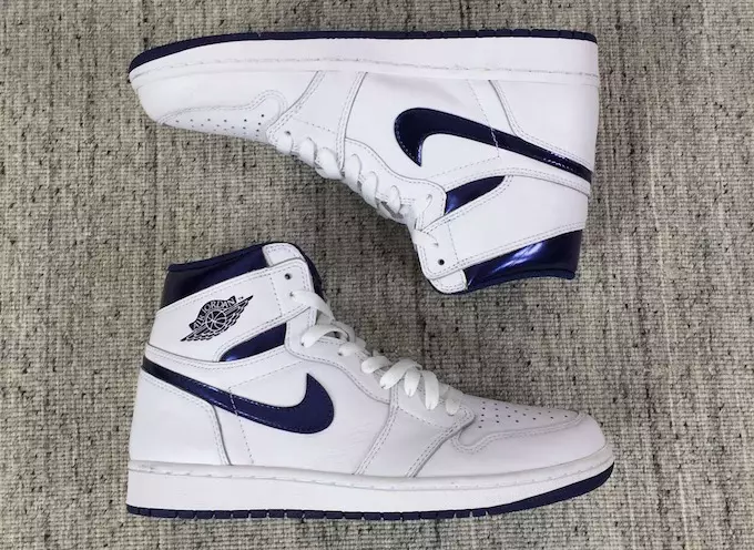 Дата выхода Air Jordan 1 White Metallic Navy OG