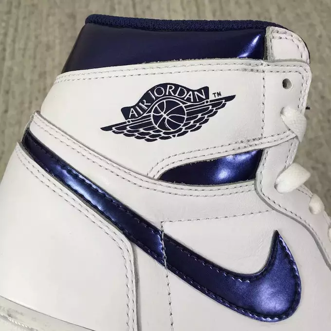 تاريخ إصدار Air Jordan 1 أبيض معدني كحلي OG