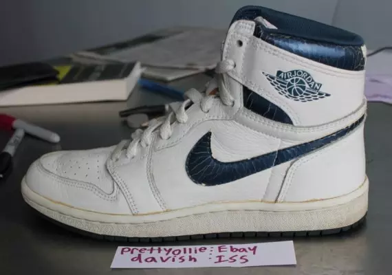 Air Jordan 1 OG White Metallic Navy 2016 թ