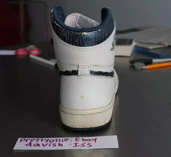 Air Jordan 1 OG White Metallic Navy 2016 година