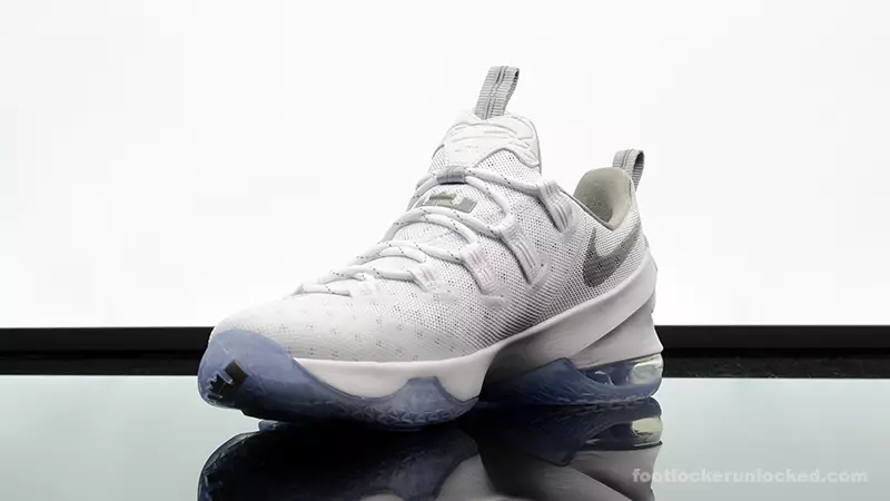 Nike LeBron 13 төмен ақ металл күміс бар