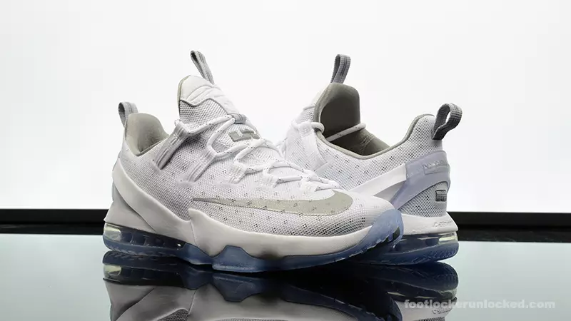 Nike LeBron 13 төмен ақ металл күміс бар