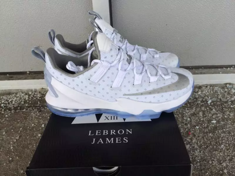 Nike LeBron 13 Low White Silver