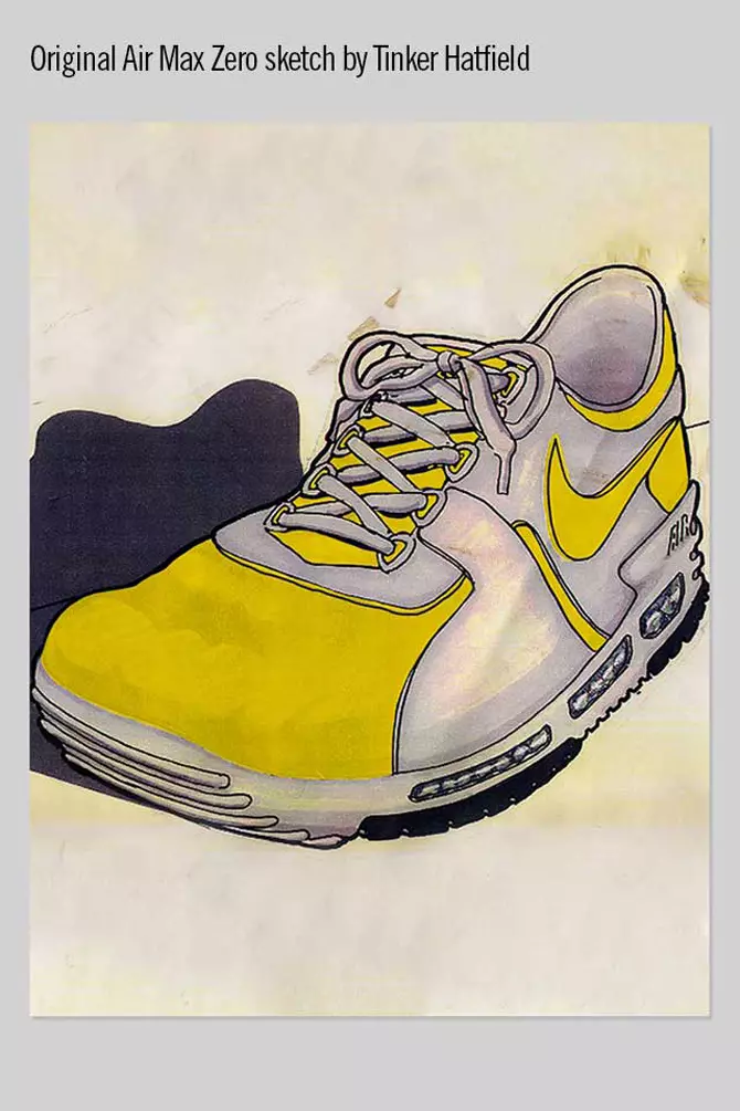 Дата выхода Nike Air Max Zero White Yellow. Дата выпуска эскиза дизайна Nike Air Max Zero Yellow White Tinker Hatfield. Nike Air Max Zero OG белый желтый.