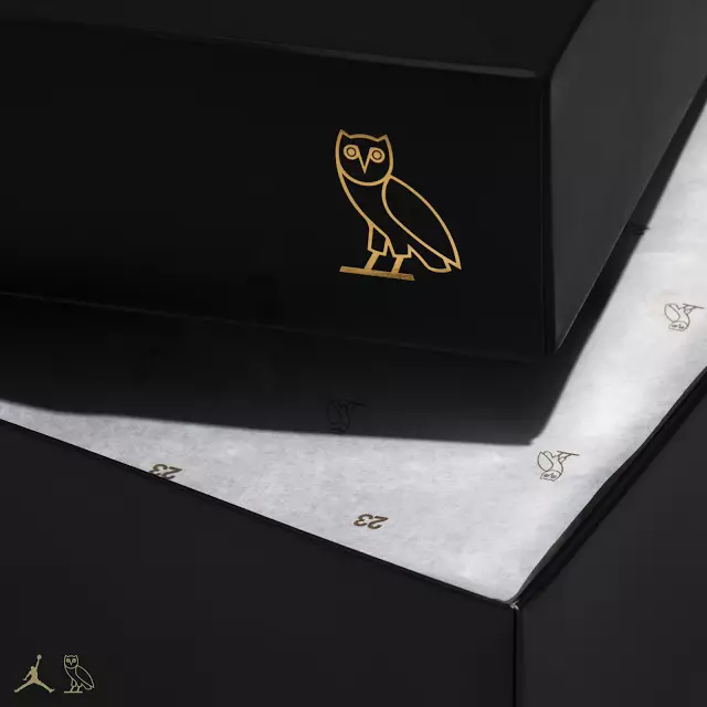 Dubh OVO Aeir Jordan 10 Retro