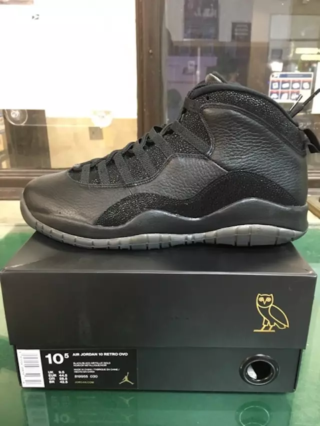 Air Jordan 10 OVO Siyah 2016 NBA All Star Toronto