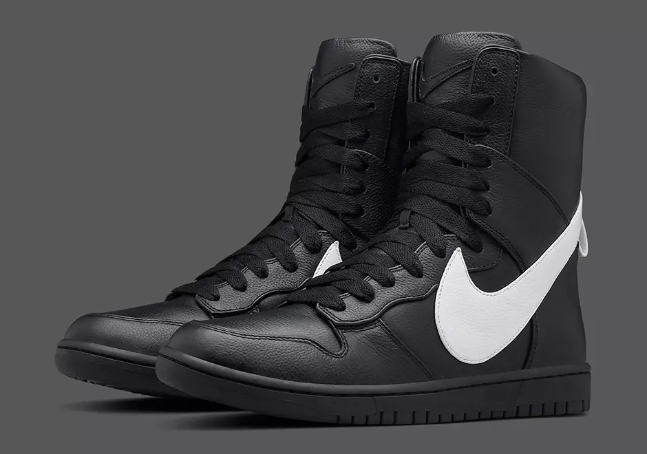 NikeLab Tisci Nike Dunk High Lux RT შავი თეთრი