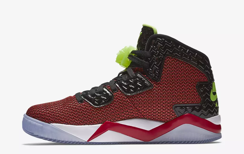 Jordan Air Spike 40 Dunk felülről Red Ghost Green