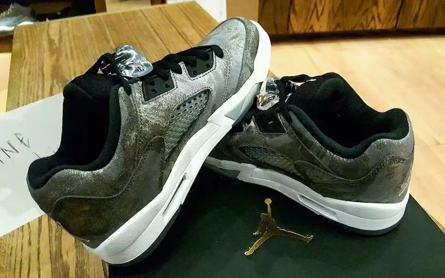 Air Jordan 5 Low GS All Star Сиво Бело Црно