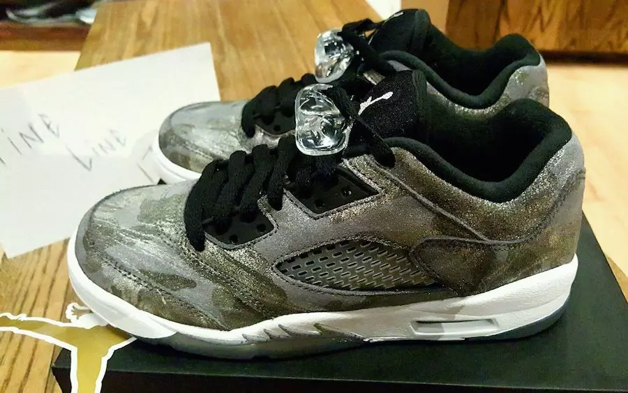 Air Jordan 5 Low GS All Star Серый Белый Черный