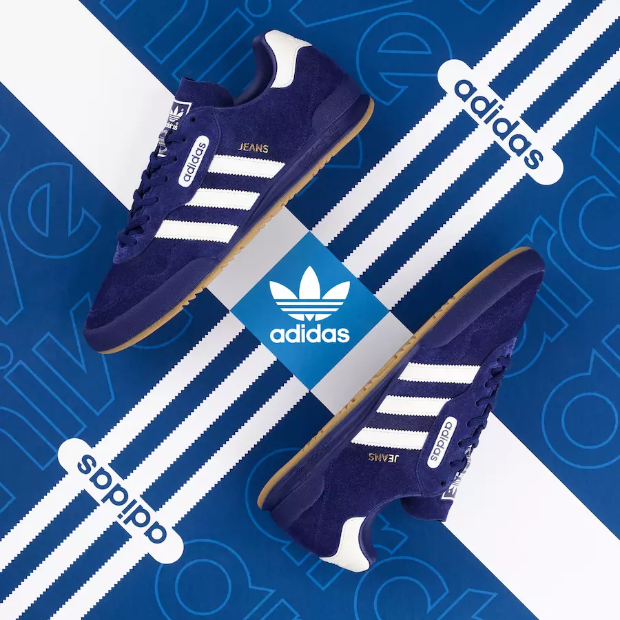 adidas Jeans Super Blue Ruskind størrelse? Eksklusiv