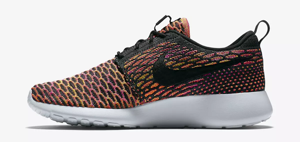 အရောင်မျိုးစုံ Nike Flyknit Roshe ခရမ်းရောင် လိမ္မော်ရောင်