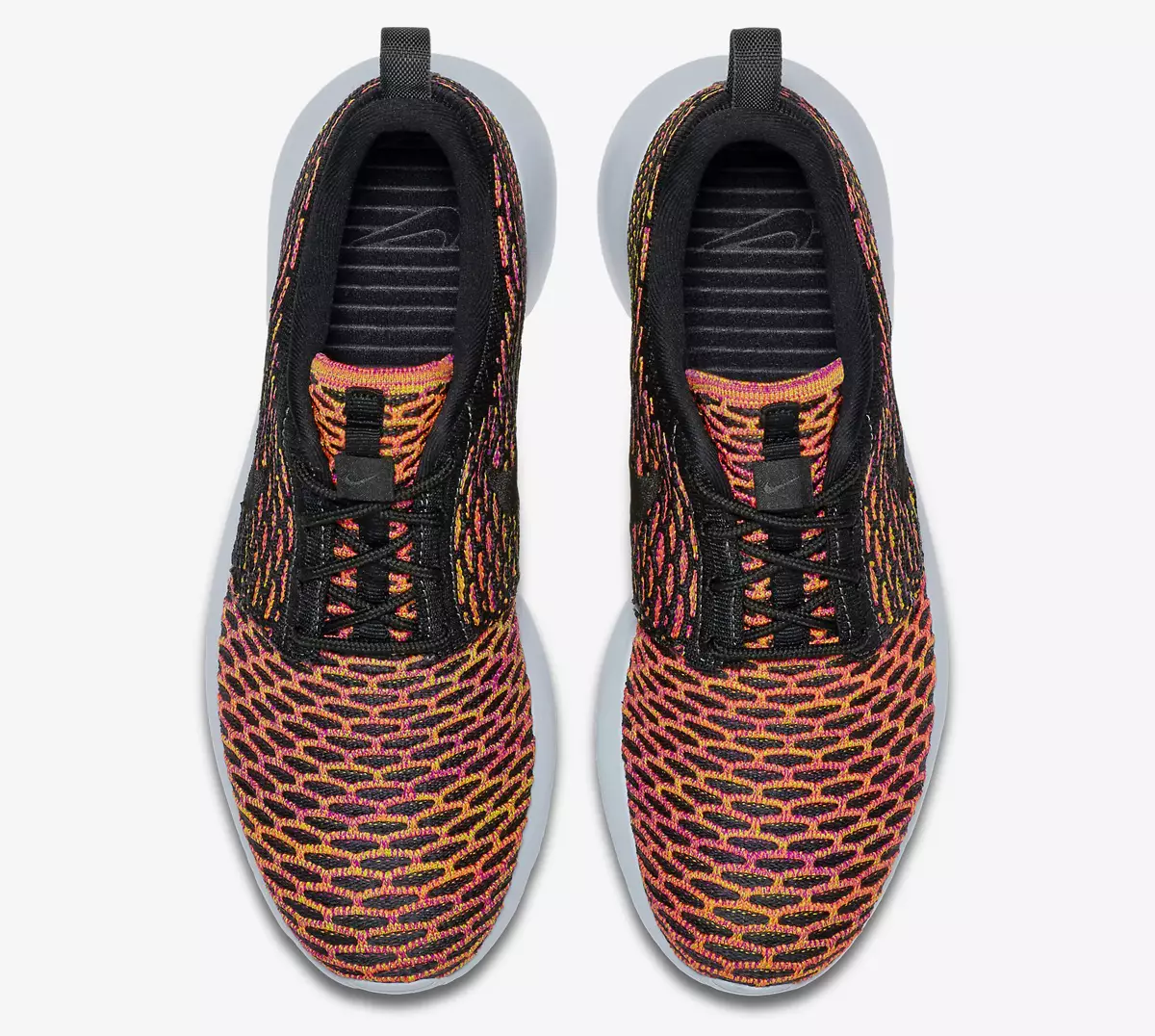 အရောင်မျိုးစုံ Nike Flyknit Roshe ခရမ်းရောင် လိမ္မော်ရောင်