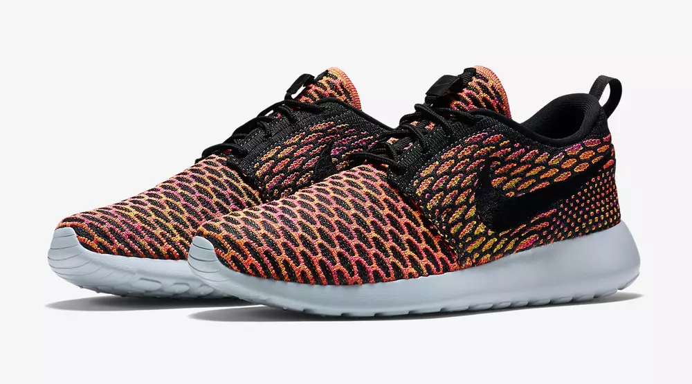 Çok Renkli Nike Flyknit Roshe Mor Turuncu