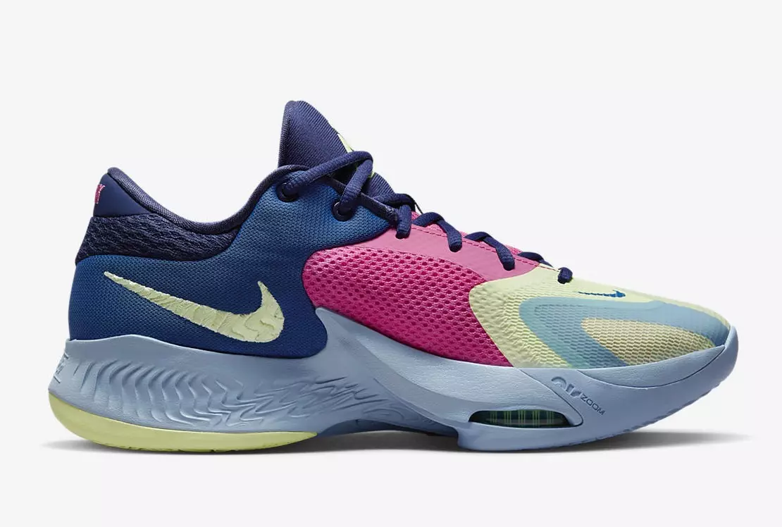 Nike Zoom Freak 4 Unbelievable Dark Marina Blue Barely Volt Pink Gaze DO9680-400 Чыгарылган күнү