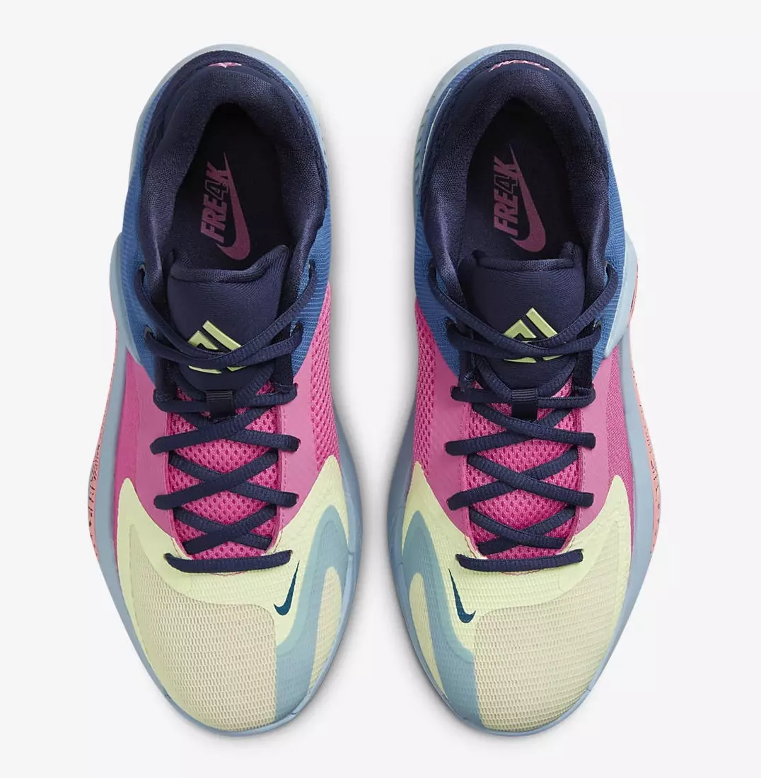 Nike Zoom Freak 4 Unbelievable Dark Marina Blue Appena Volt Rosa Gaze DO9680-400 Data di rilascio