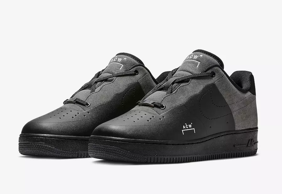 Sovuq devor x Nike Air Force 1 Qora BQ6924-001 Chiqarilgan Sana Narxi