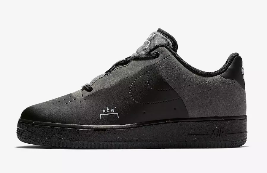 A Cold Wall x Nike Air Force 1 Black BQ6924-001 Шығарылым күні бағасы