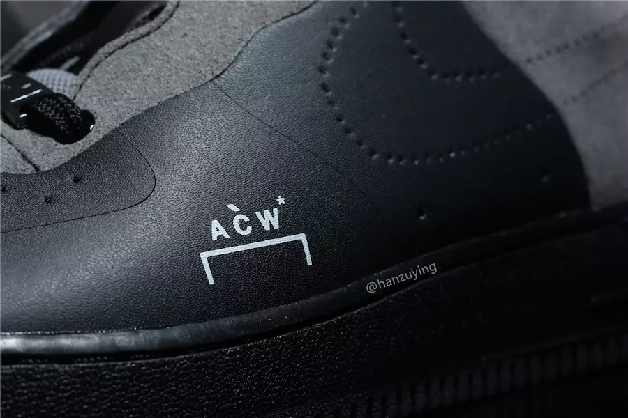 A Cold Wall Nike Air Force 1 Low Black BQ6924-001 Tanggal Rilis