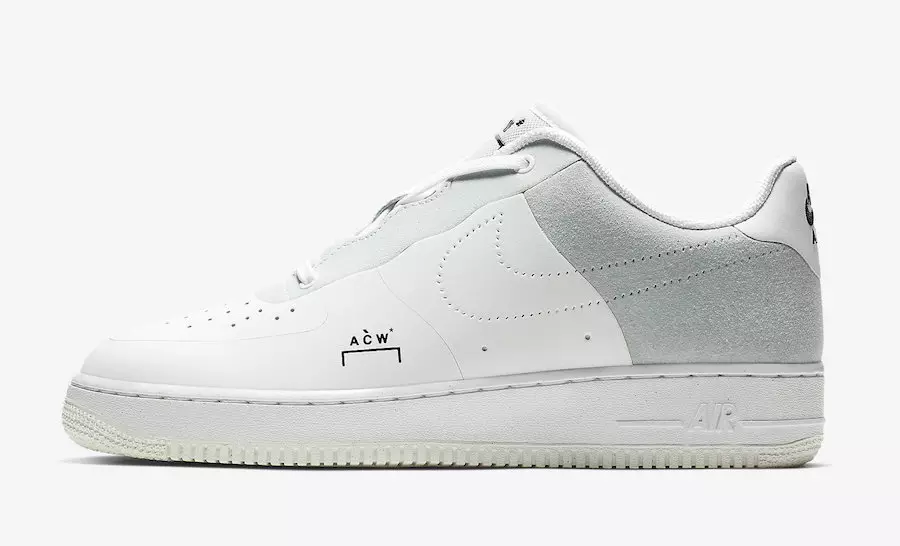 A-COLD-WALL ACW Nike Air Force 1 White BQ6924-100 Datum izdaje