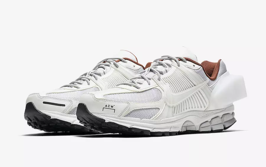 A-Aukstas sienas Nike Zoom Vomero 5 White Izdošanas datums Cena-4