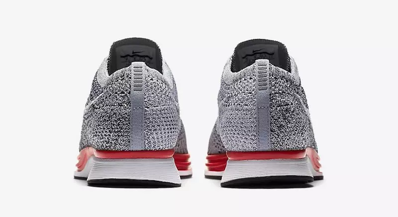 Nike Flyknit Racer Red Midsole Wolf Grey