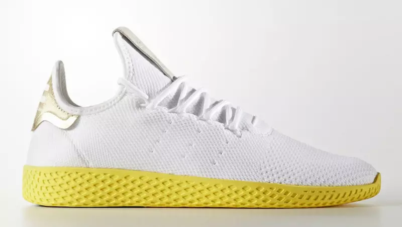 Pharrell x Adidas Tennis Hu Сафед Зард BY2674 Санаи барориши