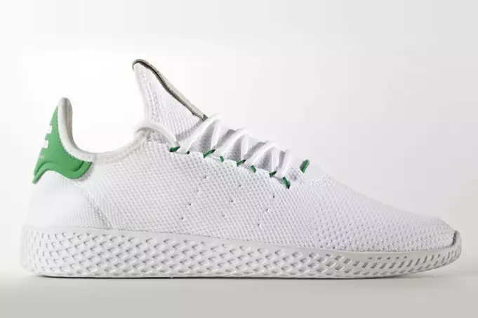 Pharrell adidas Tennis Hu White Green Release Date BA7828