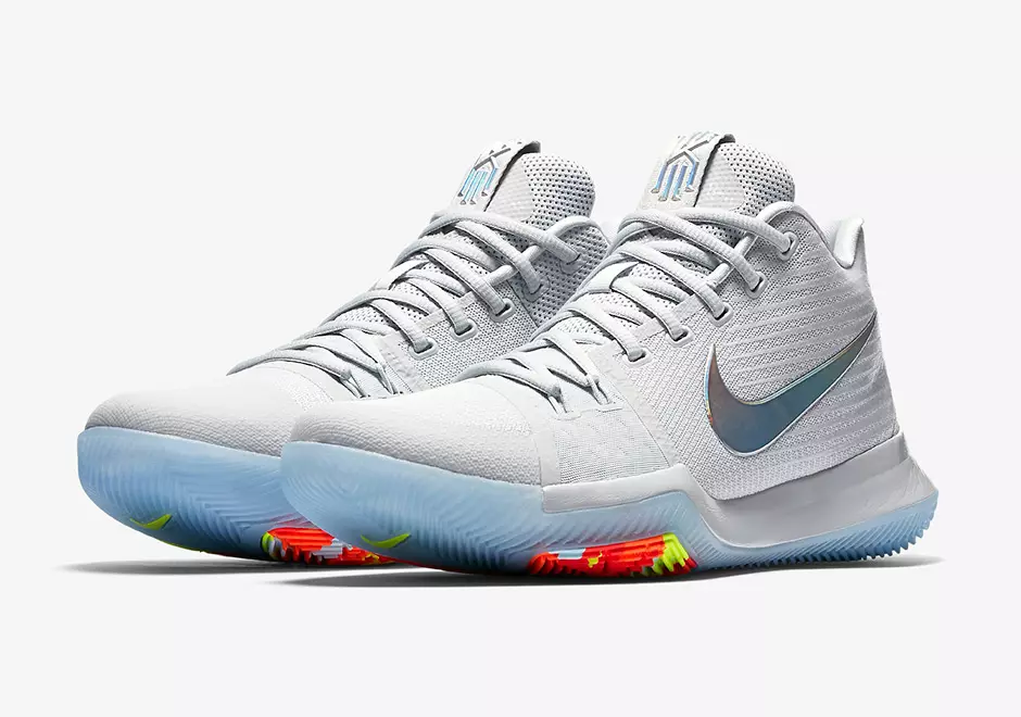 Офіційні зображення Nike Kyrie 3 “Iridescent Swoosh”.