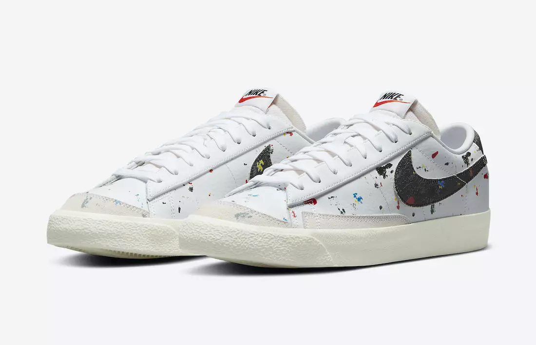 Nike Blazer Low Covered in Paint Splatter