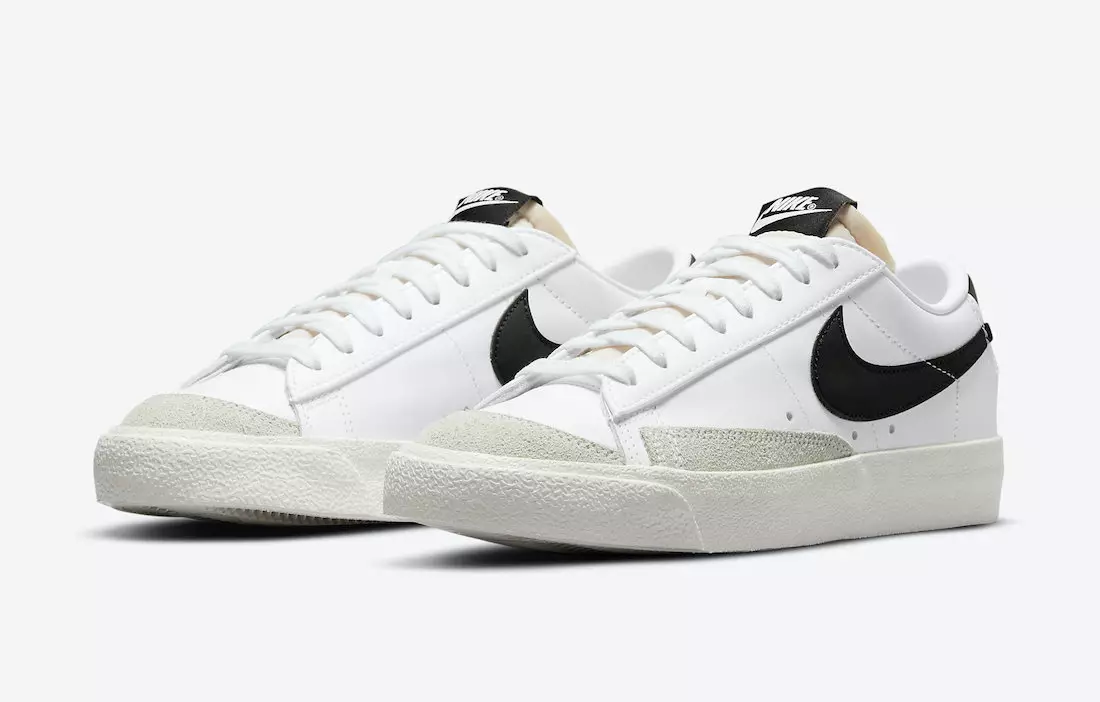 Nike Blazer Low в чистом белом и черном цветах