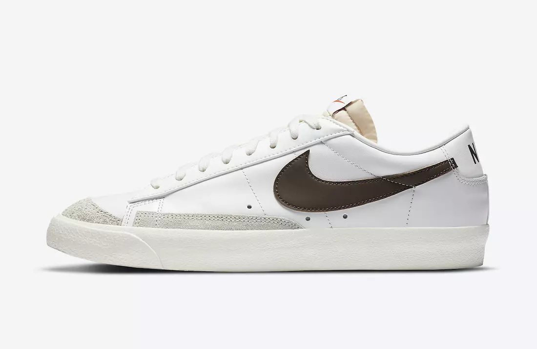 Nike Blazer Low 77 Vintage White Ċikkulata DA6364-100 Data tal-Ħruġ