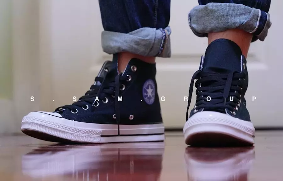 sacai x thiết kế mảnh x Converse Chuck Taylor