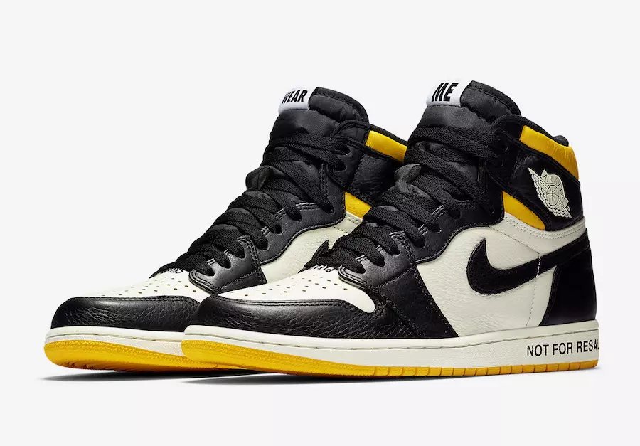 Air Jordan 1 Retro High OG "Not For Resale" in giallo uscirà il 14 novembre