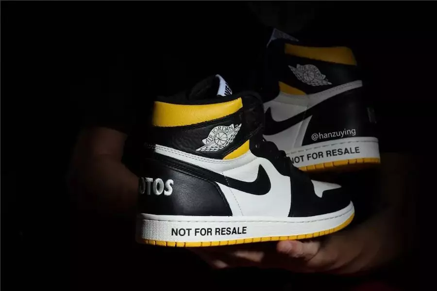 Air Jordan 1 NRG No Ls Varsity Maize 861428-107 Chiqarilgan sanasi