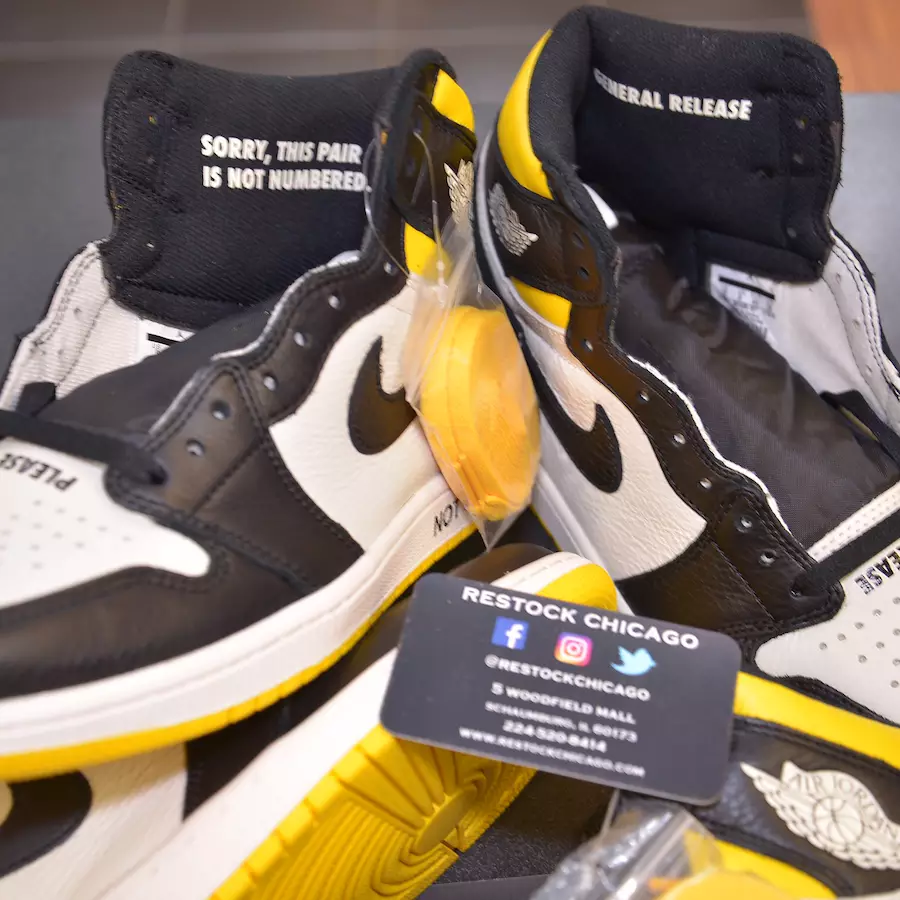 Air Jordan 1 No Ls Varsity Maize 861428-107 تاريخ الإصدار