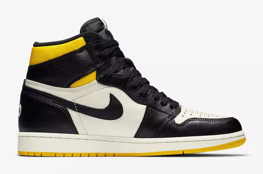 Air Jordan 1 NRG No Ls Varsity Maize 861428-107 ဖြန့်ချိသည့်ရက်စွဲ စျေးနှုန်း