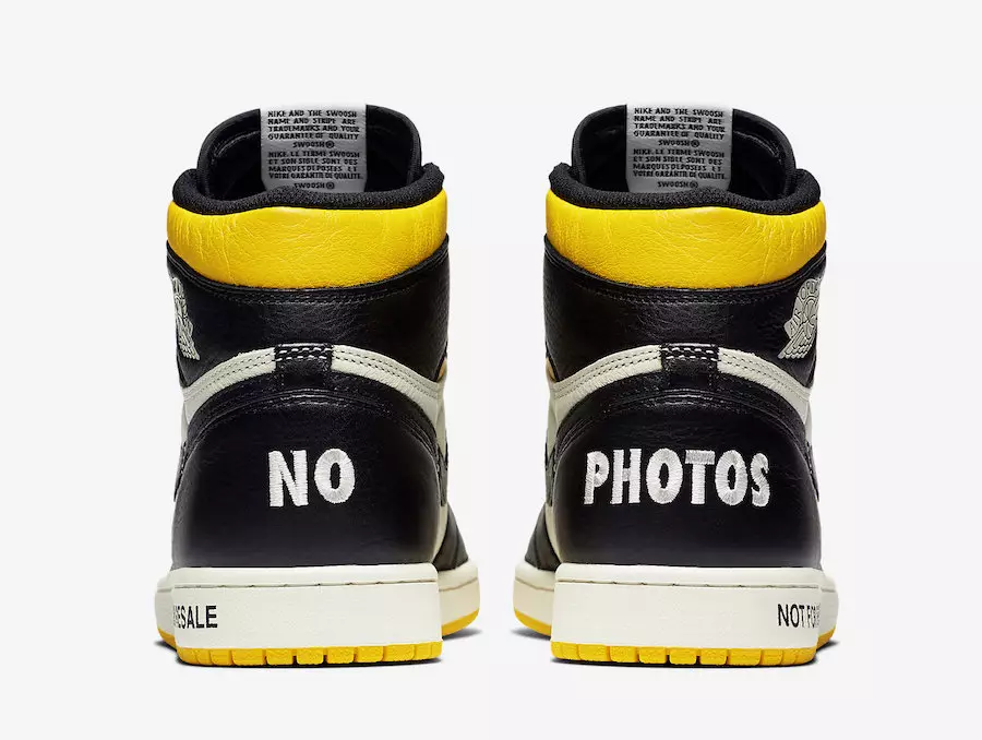 Air Jordan 1 NRG No Ls Varsity Maize 861428-107 Buraxılış Tarixi Qiymət