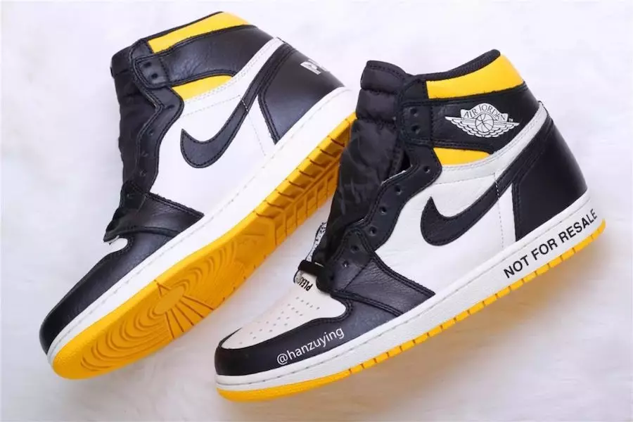 Air Jordan 1 NRG No Ls Varsity Maize 861428-107 Datum vydání