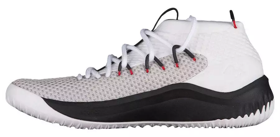 adidas Dame 4 Ağ Qara Qırmızı Buraxılış Tarixi BY3759