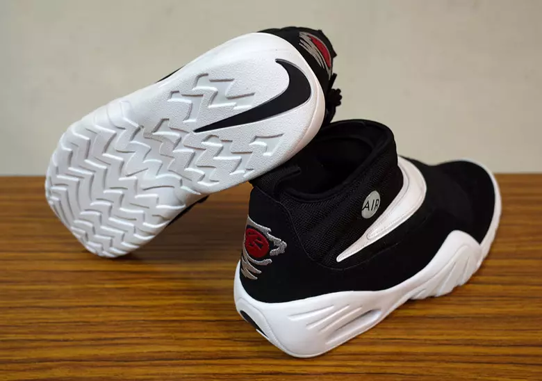 Nike Air Shake Ndestrukt Nyeusi Nyeupe Patent Ngozi