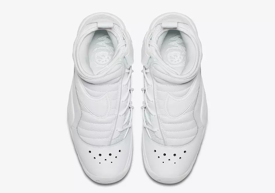 Nike Air Shake NDestrukt Triple White 880869-101 Дата выпуска Heel Logo