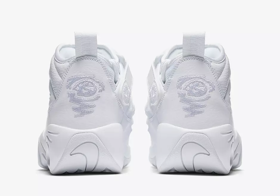 Nike Air Shake NDestrukt Triple White 880869-101 발매일 힐 로고