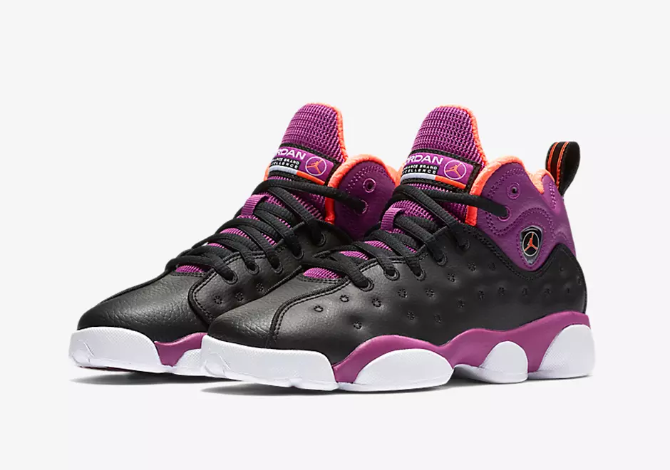 Jordan Team 2 Girls Black Purple Orange Pink