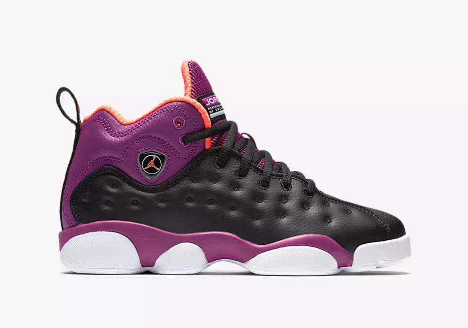 Jordan Team 2 Girls Black Purple Orange Pink