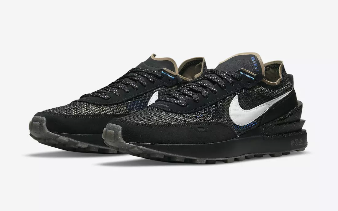 Nike Waffle One envolto em tecido de rede de malha