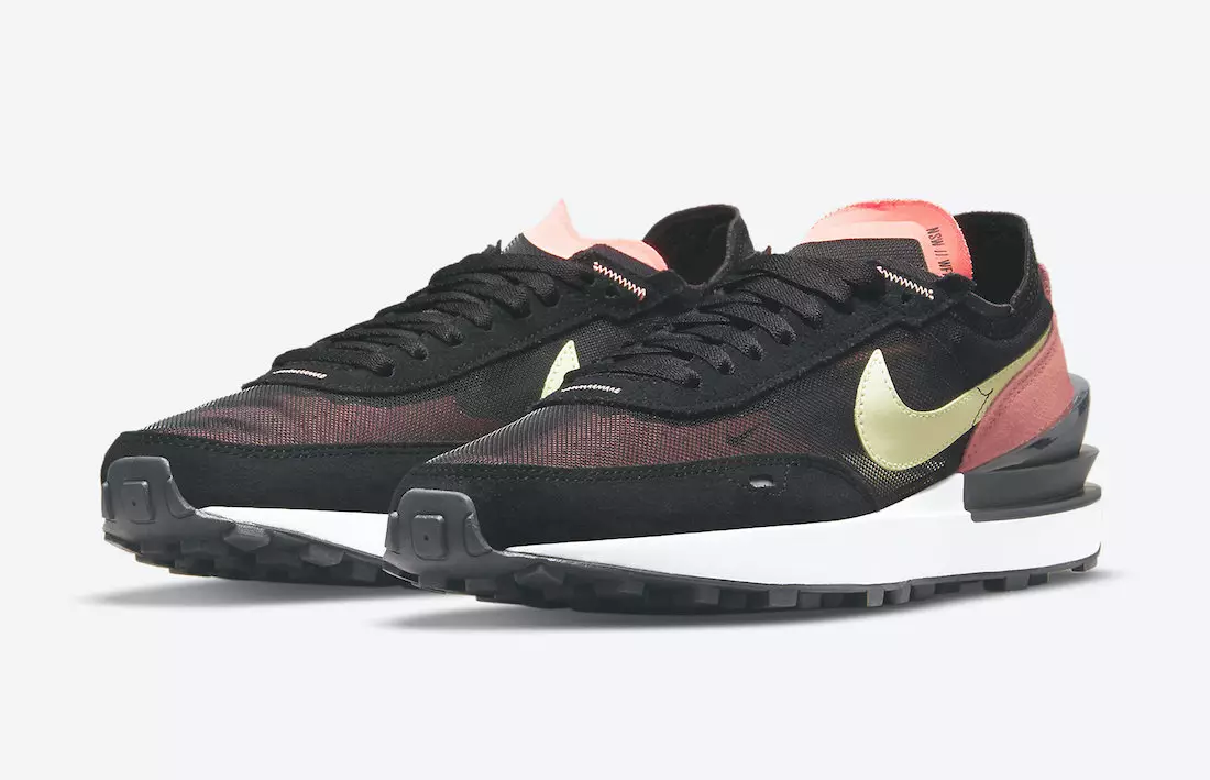 Sieviešu Nike Waffle One ar zelta un rozā detaļām