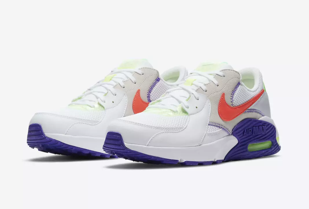 Nike Air Max Excee White Indigo Volt Crimson DD2985-100 Дата на издаване