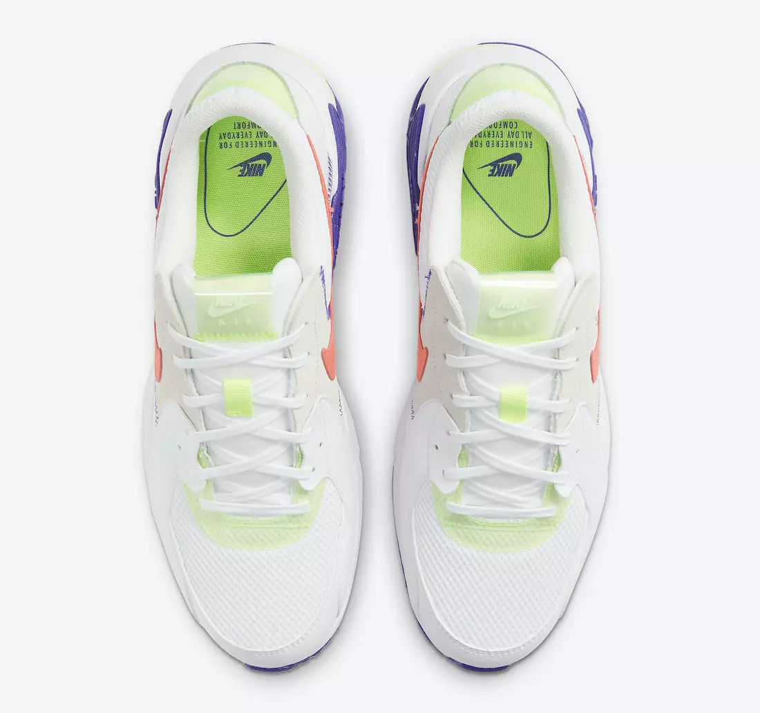 Nike Air Max Excee White Indigo Volt Crimson DD2985-100 Ημερομηνία κυκλοφορίας